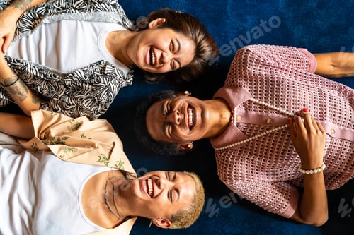 Preview: Group of friends bonding at home, LGBTQ and diversity concepts