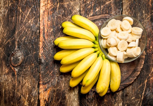 Preview: bunch of banana slices in a bowl.