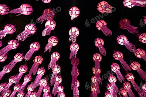 Preview: Colorful Lantern Ceiling at Night Festival