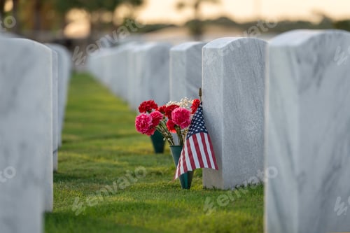 Preview: Military burial headstones. Sarasota National Cemetery