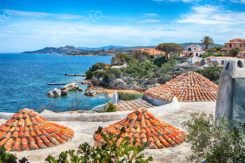 Preview: Unbelivable view of Porto Rafael resort. Awesome tiled roof of traditional houses.