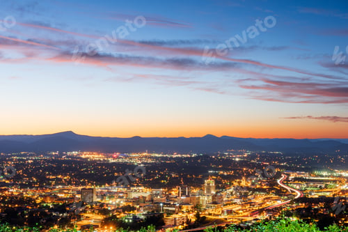 Preview: Roanoke, Virginia, USA Skyline