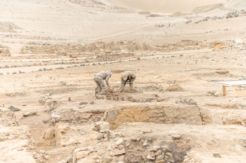Preview: archaeological work in search of ancient remains