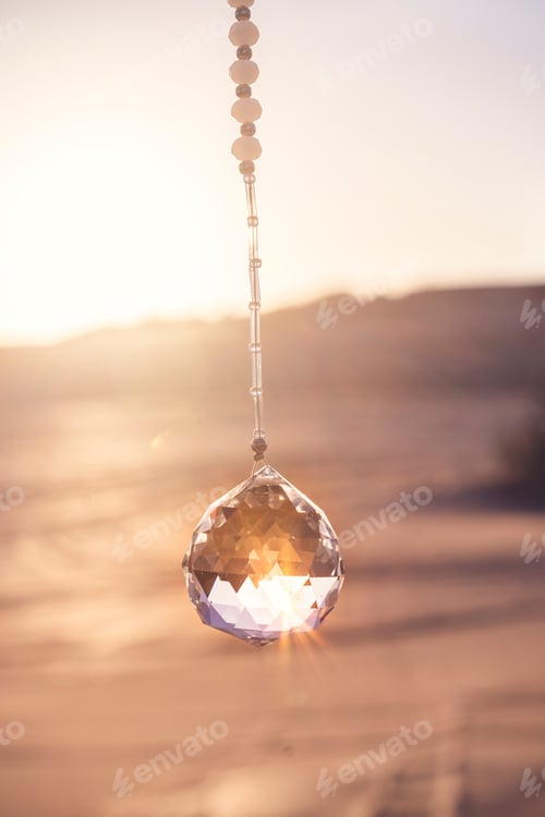 Preview: A suncatcher reflecting the sunshine at the beach. Feng Shui element.