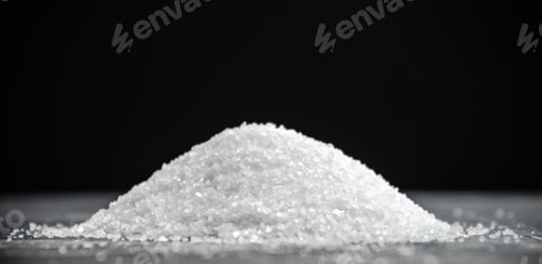 Preview: Salt background . On black table.