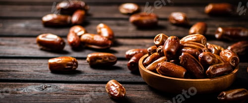 Preview: Ripe dates on a plate.