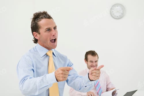 Preview: Business man giving a talk