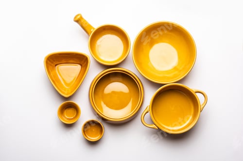 Preview: Empty ceramic bowls