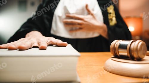 Preview: Judge Swears With Hand On Book