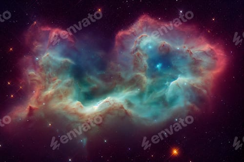 Preview: Nebula Cloud Formation in Space with Stars