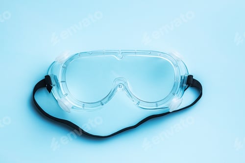 Preview: Protective glasses. Protection prevention viral infection coronavirus, Covid-19.
