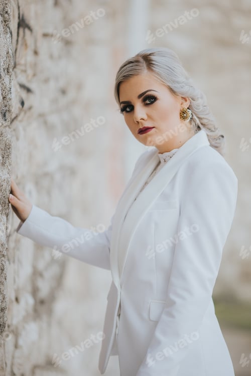 Preview: Outdoor portrait of a young girl during a sunny day