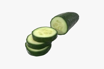 Preview: Cucumber slices a composition