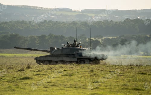 Preview: Military tank in a battlefield