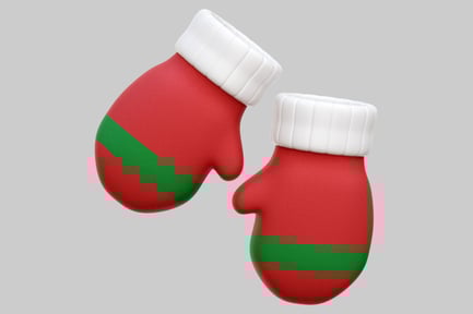 Preview: Festive Christmas Mittens Warm Winter Holiday