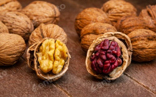 Preview: Red Danube and Juglans regia walnuts