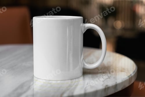 Preview: mockup, realistic, mug, advertisement
