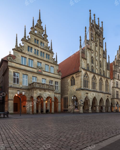 Preview: Beautiful Town Hall of Muenster in NRW Germany.