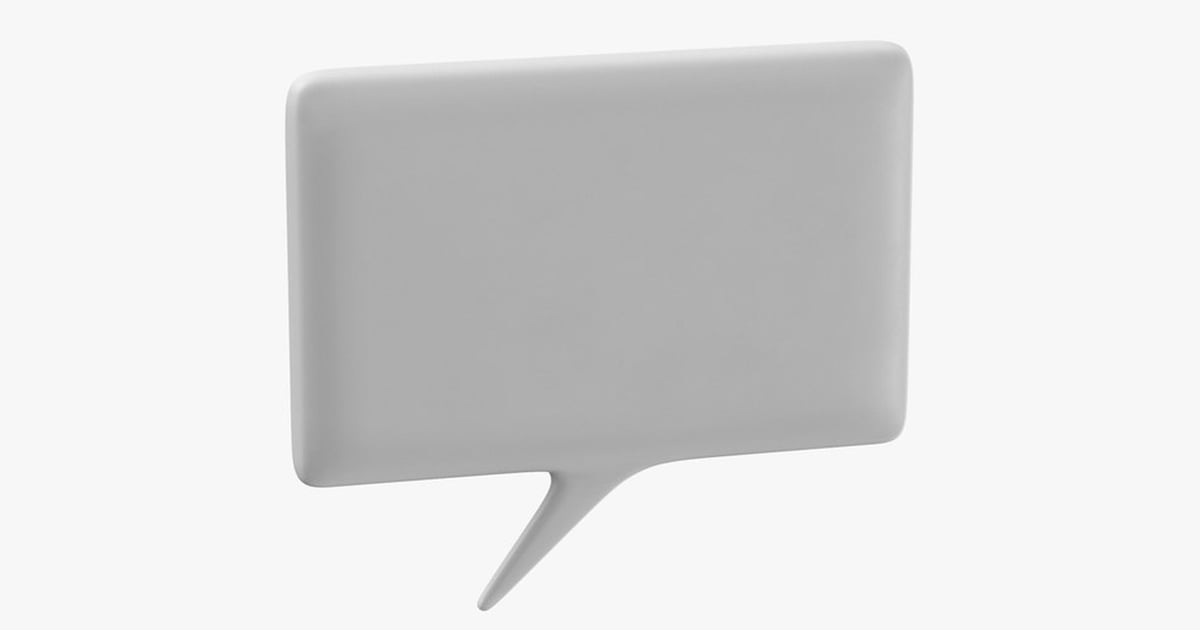 Classic Rectangular Thought Bubble 3D, Incl. bubble & comic - Envato