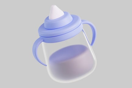 Preview: Blue baby bottle sippy cup