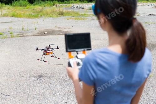 Preview: Woman flying drone