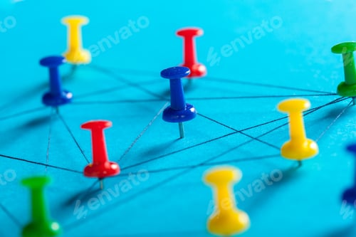 Preview: Network with pins