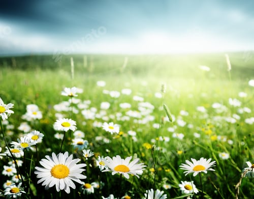 Preview: Field Of Daisy Flowers