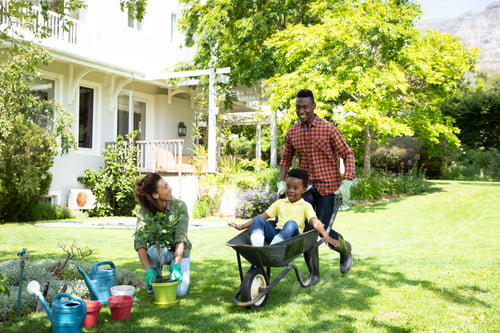 Preview: Family gardening together