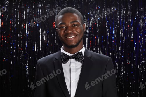 Preview: Portrait of Elegant African-American Man at Party