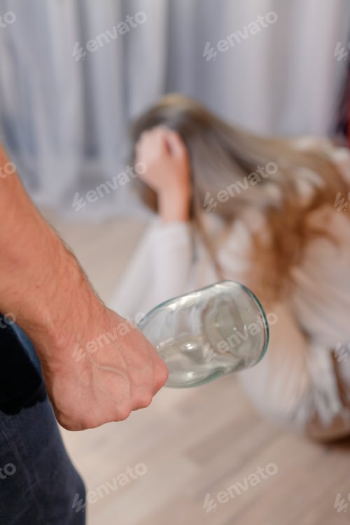 Preview: Man yelling at woman on the floor