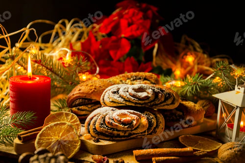Preview: Christmas poppy seed cake