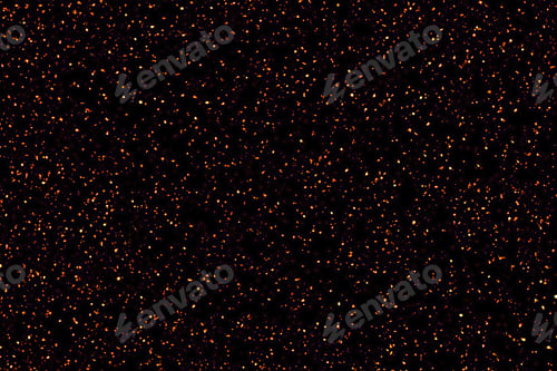 Preview: Red yellow golden starry night sky. Galaxy space. Glowing stars in space.