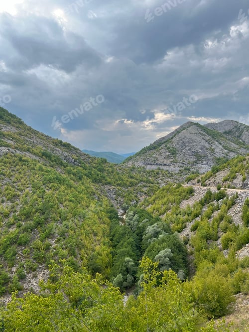 Preview: Scenic shot of the hills of Kottani village in Xanthi region of Greece