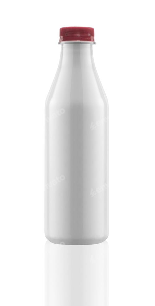 Preview: Template of plastic blank milk bottle