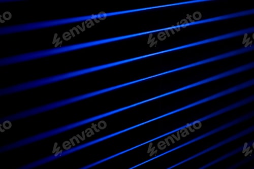 Preview: Blue neon lines in deep shadow. Cyberpunk background.