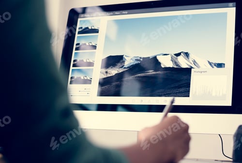 Visualização: Close-up de pessoas que trabalham