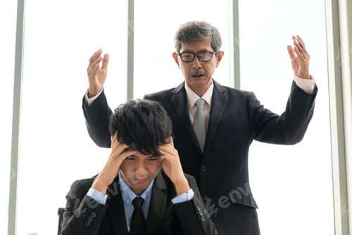 Preview: Senior businessmen are angry with unsuccessful new subordinates.