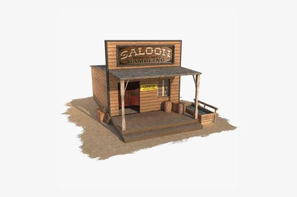Preview: Old West Saloon with Gambling Sign