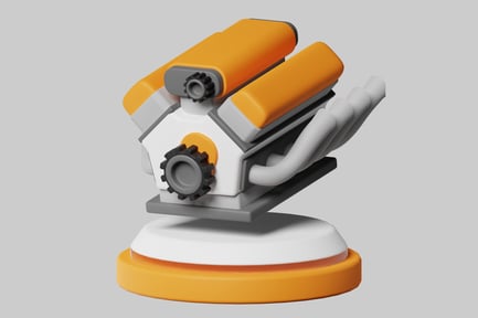 Preview: Cartoon engine block component