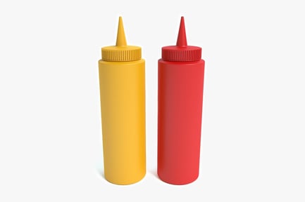Preview: Squeeze Bottles: Mustard and Ketchup
