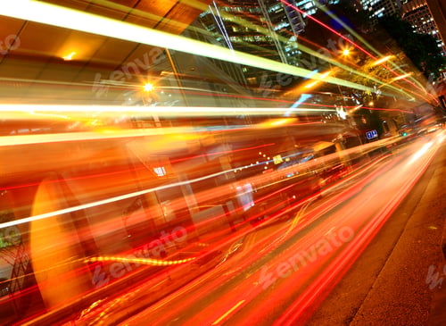 Preview: highway light trails