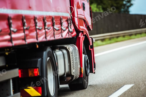Preview: Red Truck on the Road