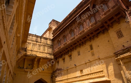 Preview: Exterior view of the 15th century Mehrangarh Fortress in Jodhpur, India.