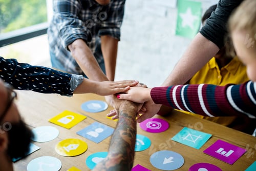 Preview: Group of people team support startup business