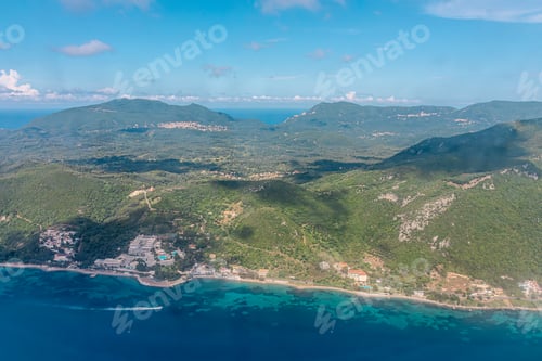 Preview: Aerial view of Corfu island, Greece.