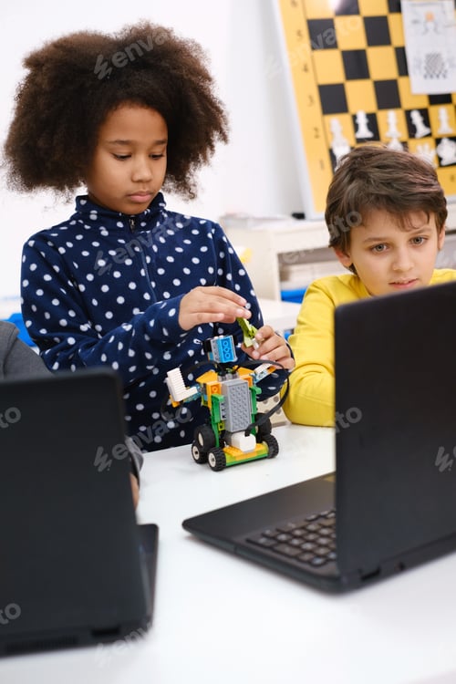 Preview: Diverse students in programming school learning to code