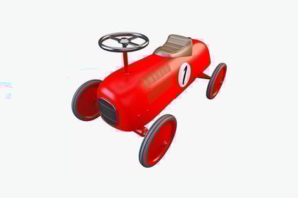 Preview: Toy car with number one