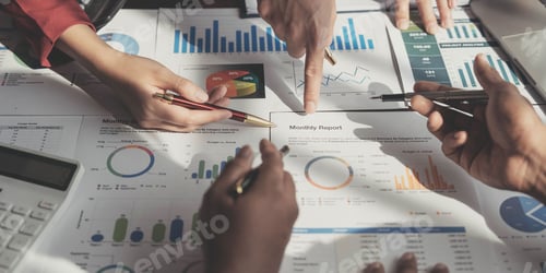 Preview: Business financial, accountant discussing with partner are meeting to audit finance planning sales t
