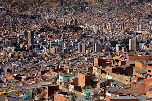 Preview: Downtown area of the city of La Paz in Bolivia - South America