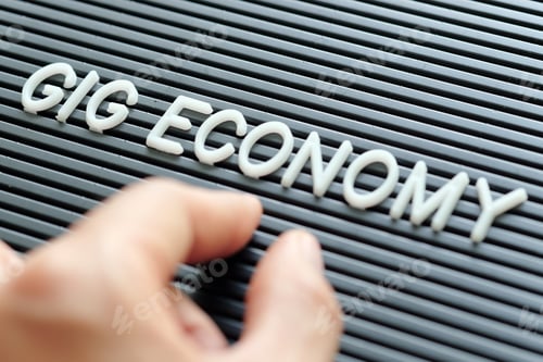 Preview: Gig Economy concept background